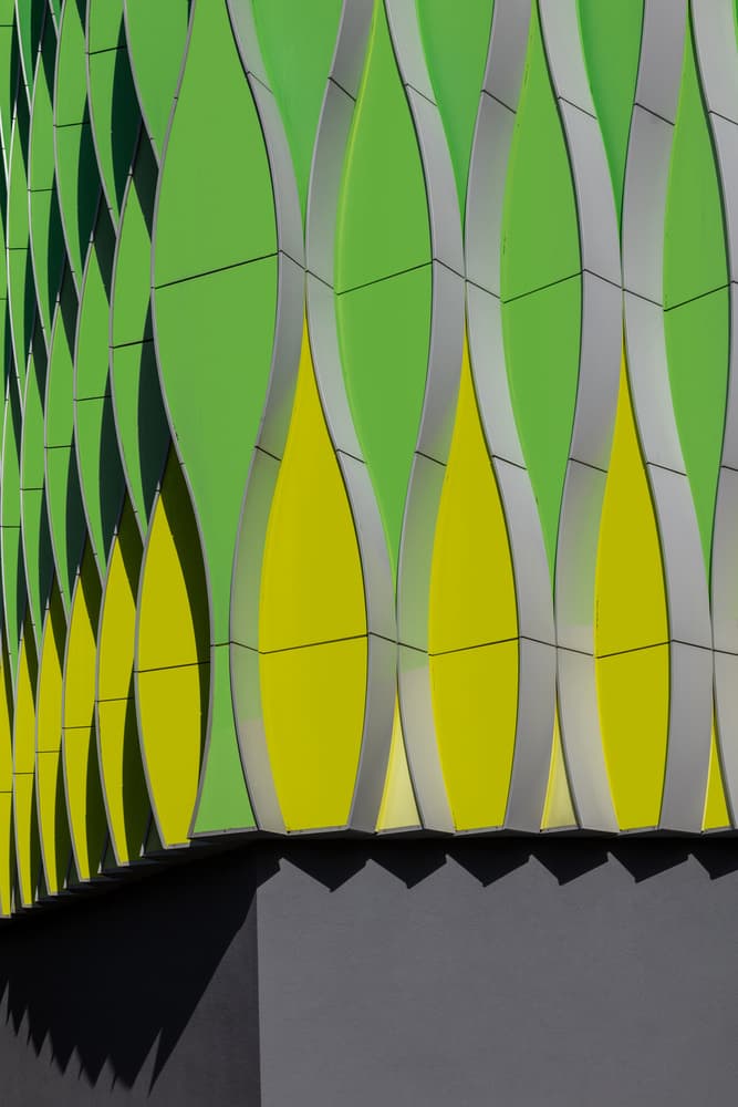 Vibrant Green Facade by Theo Luycx — canvas wall art