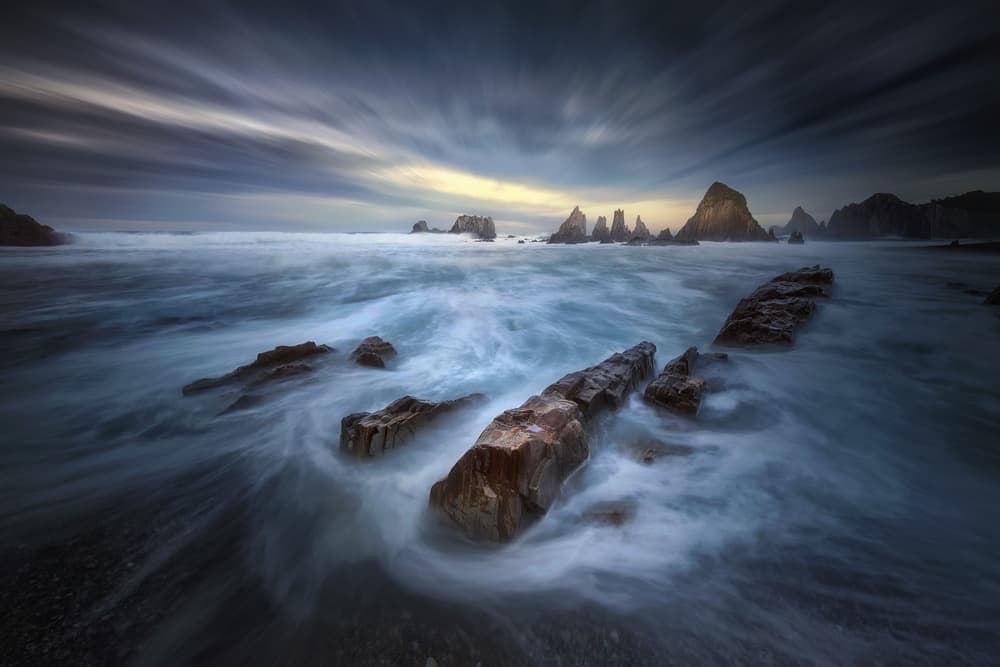 Mystical Ocean Flow by Carlos F. Turienzo — canvas wall art