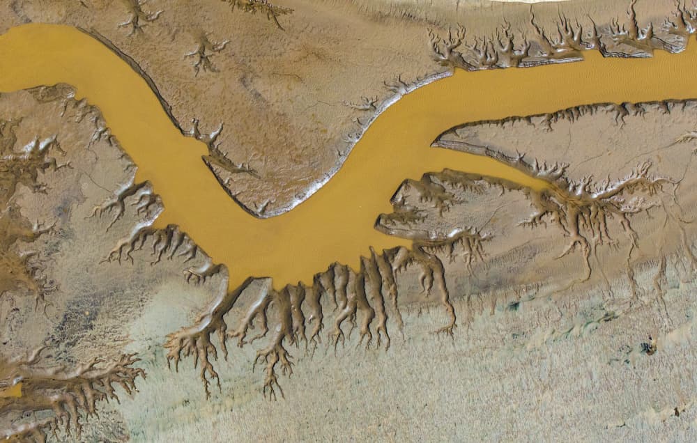 Winding Mud River by YY DB — canvas wall art