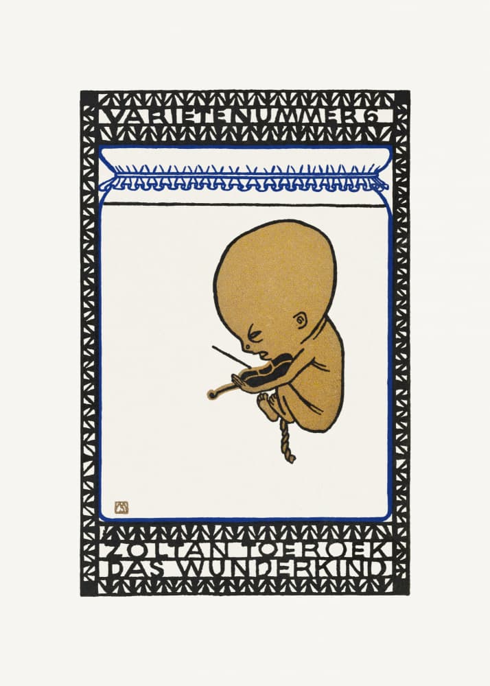 Vaudeville Act 6  Zoltan Toeroek, Child Prodigy by Moriz Jung — canvas wall art