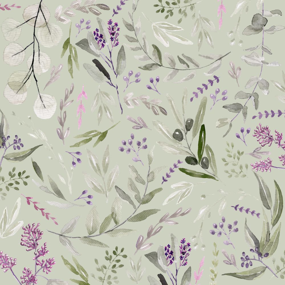 Eucalyptus Leaves Pattern by Anis Illustration — canvas wall art