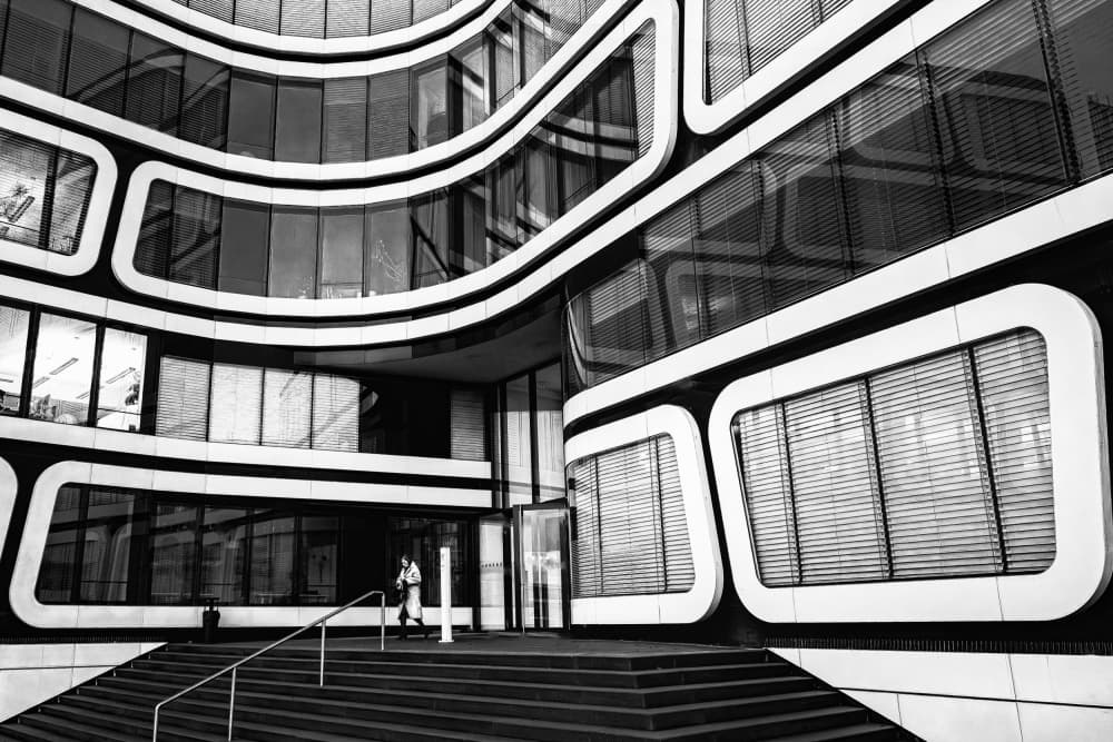 Sleek Urban Curves by Martin Steeb — canvas wall art