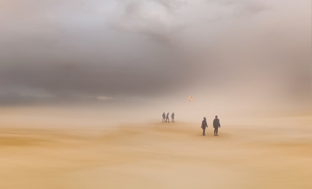 Ethereal Desert Walk by Uschi Hermann — canvas wall art