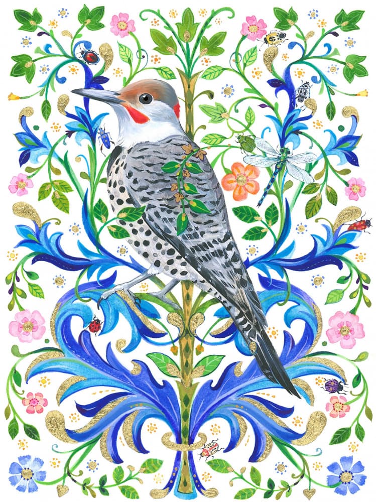 Floral Plumage Dance by Isabelle Brent — canvas wall art