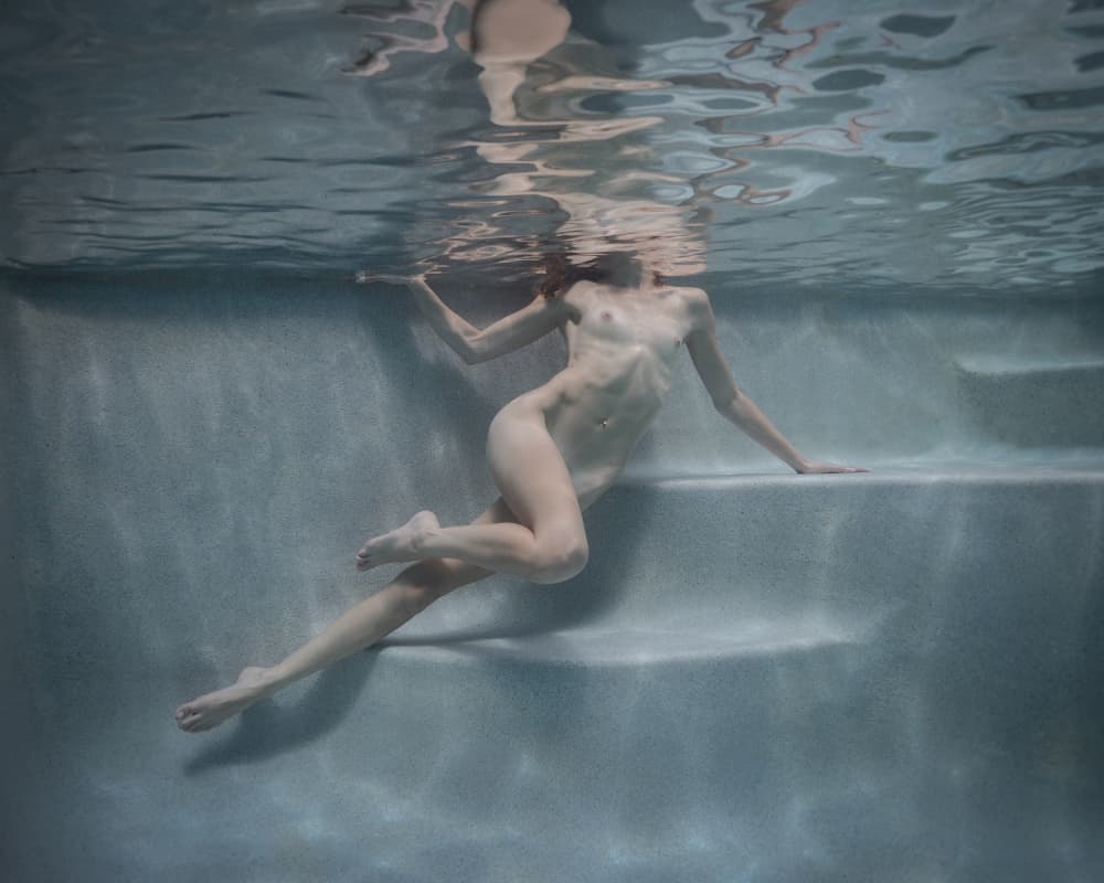 Nude Underwater Figure by Craig Stampfli — canvas wall art