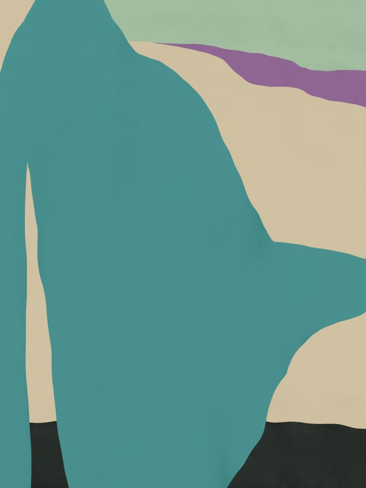 Serene Abstract Landscape by Little Dean — canvas wall art