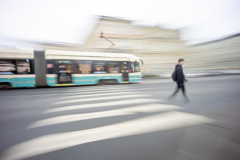 Blurred City Transit by Igor Kopcev — canvas wall art