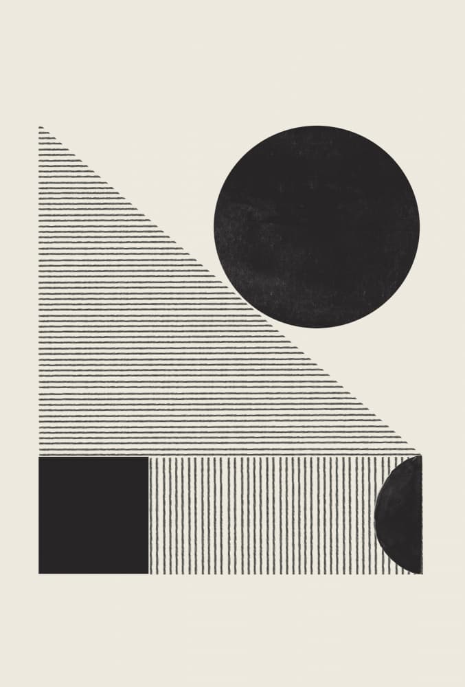 Geometric Harmony by THE MIUUS STUDIO — canvas wall art