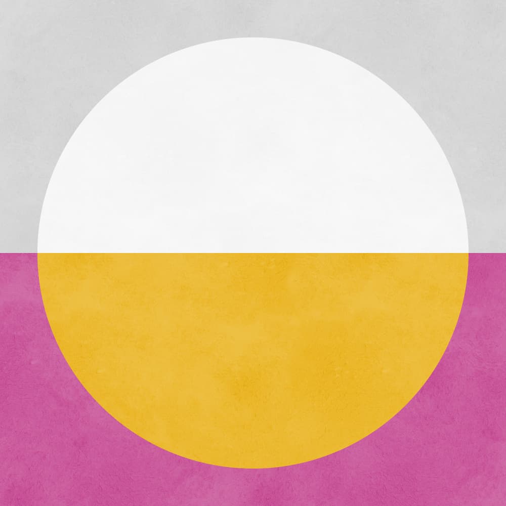 Color Block Circle by Vitor Costa — canvas wall art