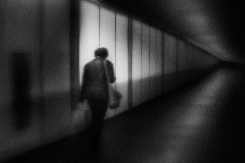 Blurred Figure Long Corridor by Laura Mexia — canvas wall art