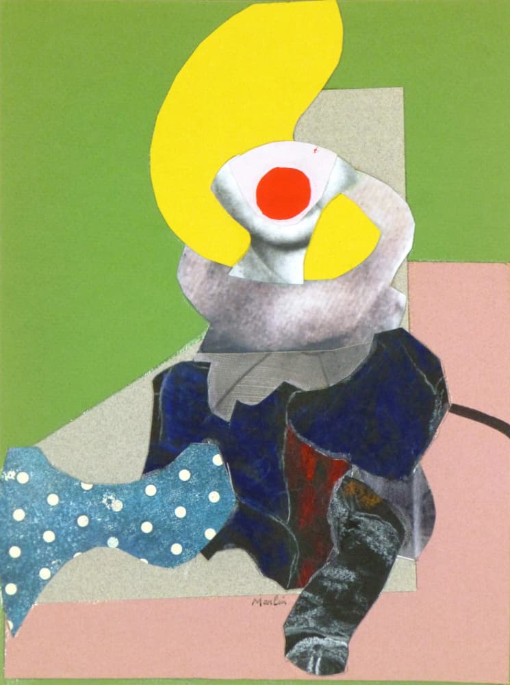 Colorful Quirky Figure by Pascal Marlin — canvas wall art