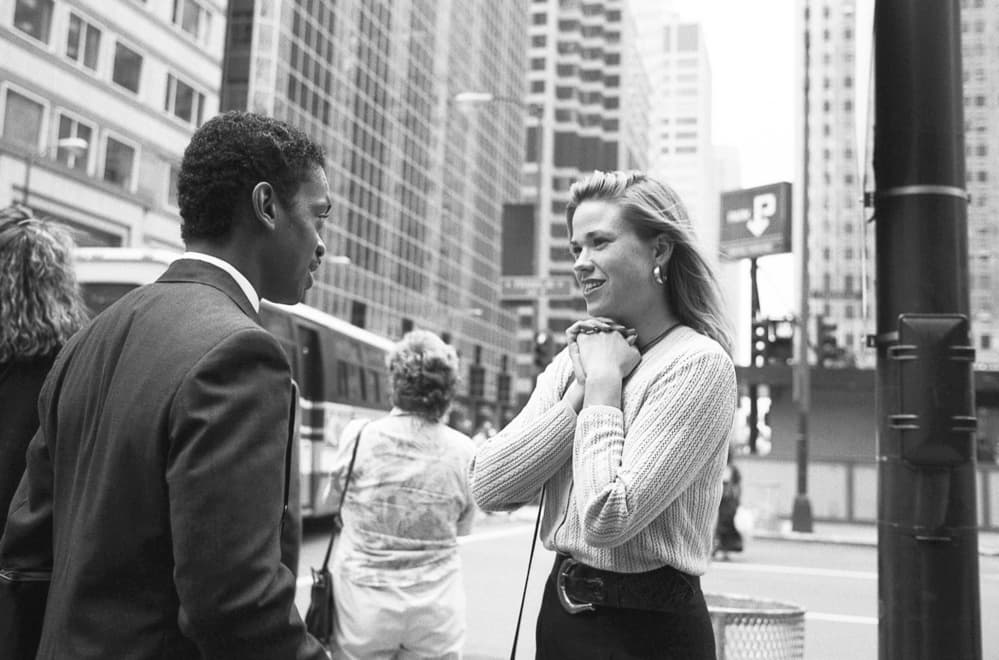 City Street Conversation by Dieter Matthes — canvas wall art