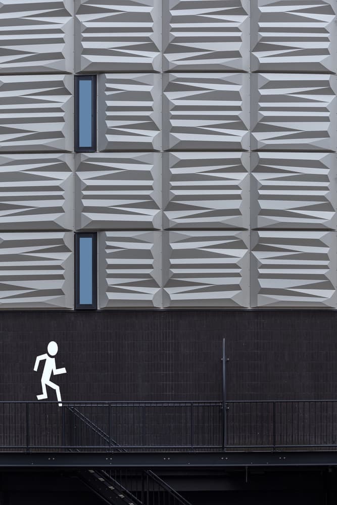 Running Figure Modern Facade by Theo Luycx — canvas wall art