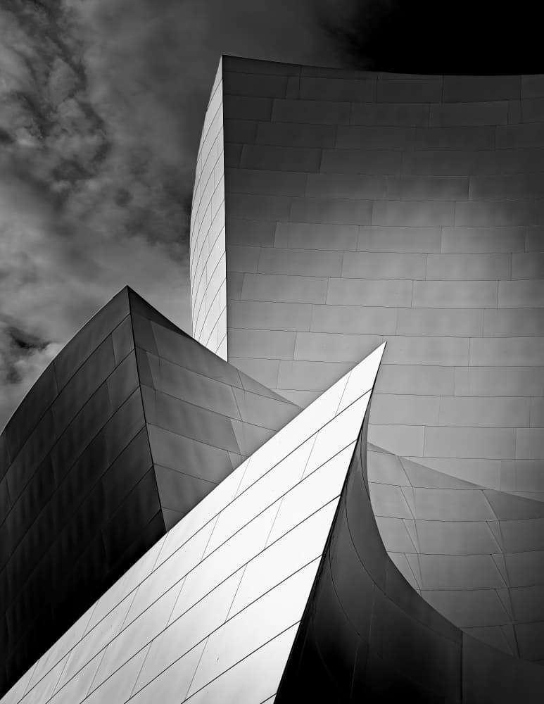 Sleek Architectural Forms by Zhijian Wu — canvas wall art