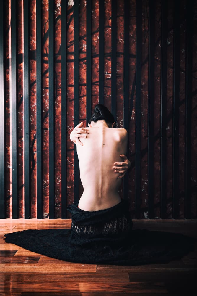 Quiet Self Embrace by Daisuke Kiyota — canvas wall art