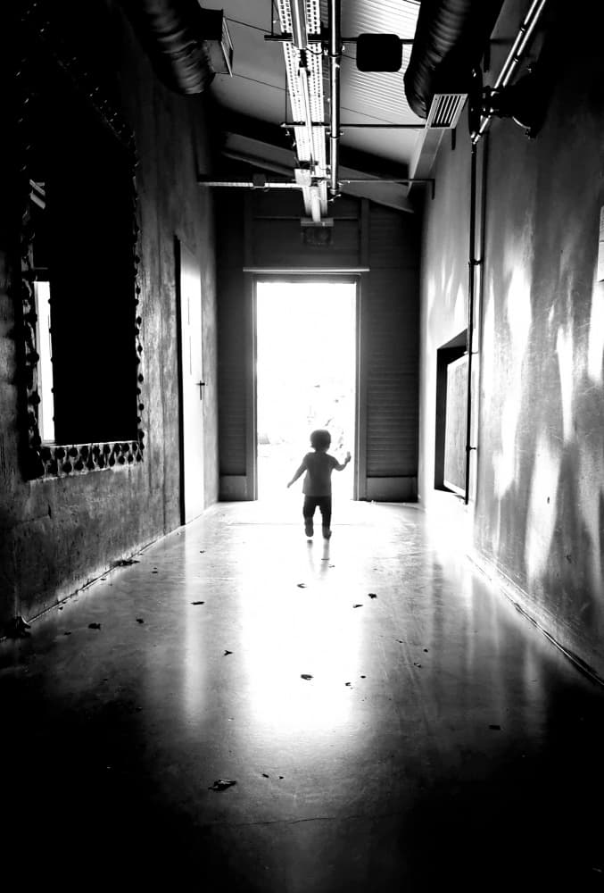 Child Towards Light by Itzik Einhorn — canvas wall art