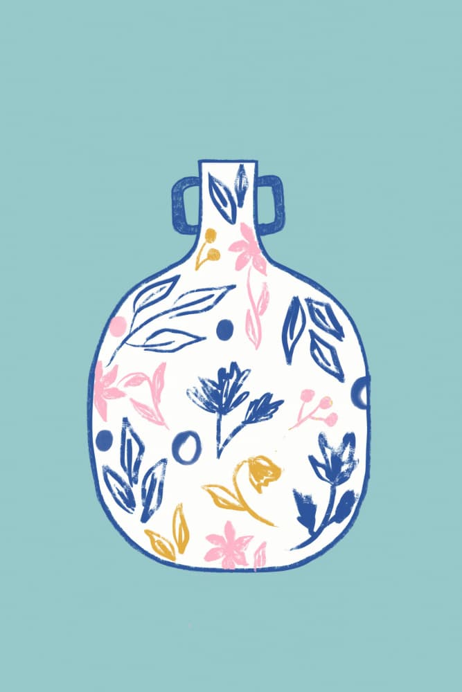 Floralvase by Treechild — canvas wall art