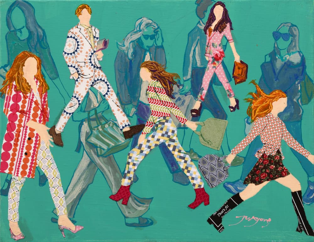 Colorful Street Fashion by Jukyong Park — canvas wall art