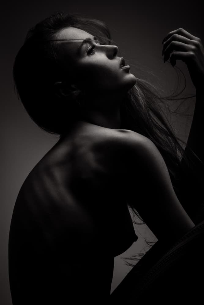 Sensual Female Silhouette by Martin Krystynek MQEP — canvas wall art