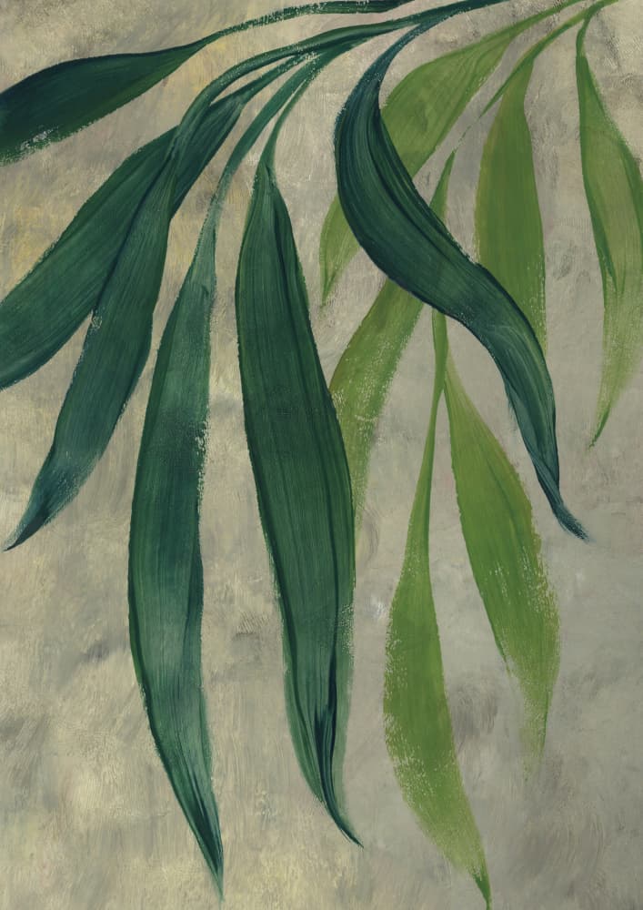 Lush Green Botanicals by Rosana Laiz Blursbyai — canvas wall art