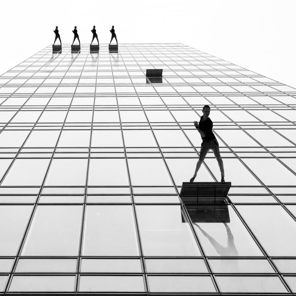 Urban Dance Performance by Roswitha Schleicher-Schwarz — canvas wall art