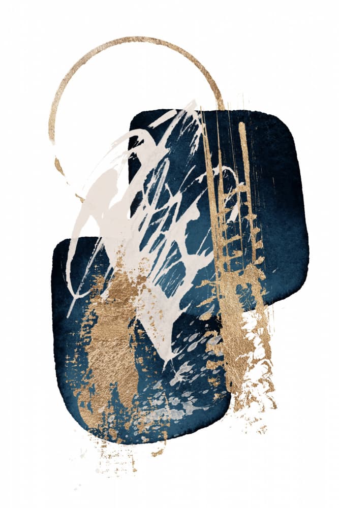 Stunning  Blue-2 by Sally Ann Moss — canvas wall art