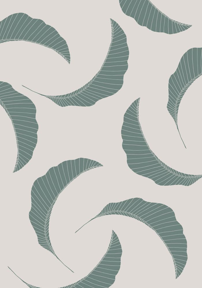 Flowing Botanical Leaves by Pictufy Studio II — canvas wall art