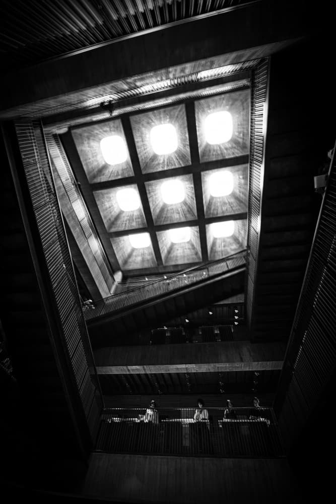 Brutalist Light Grid by 大山　儀高 — canvas wall art