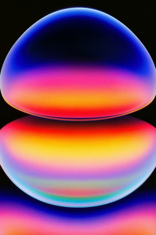 Abstract Spectrum Glow by Minorstep — canvas wall art