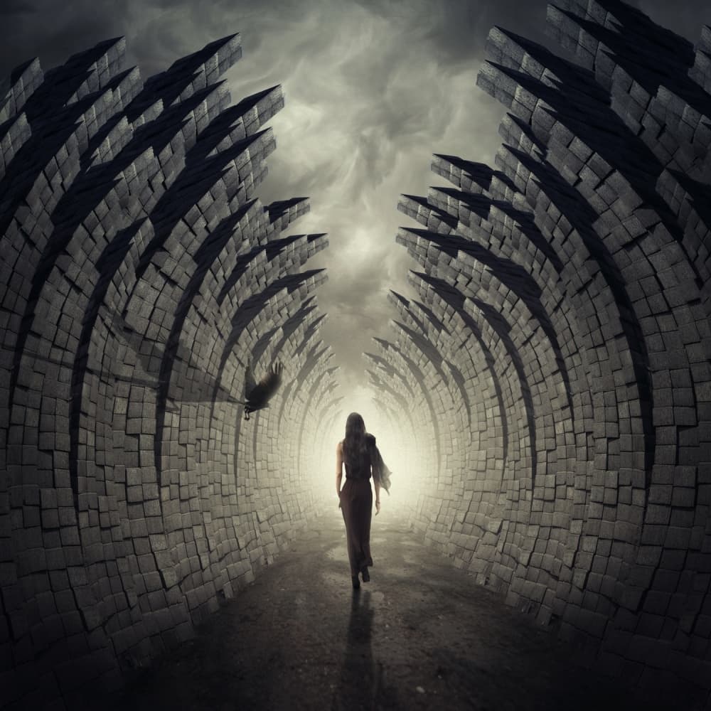 Walking Towards Light by hardibudi — canvas wall art