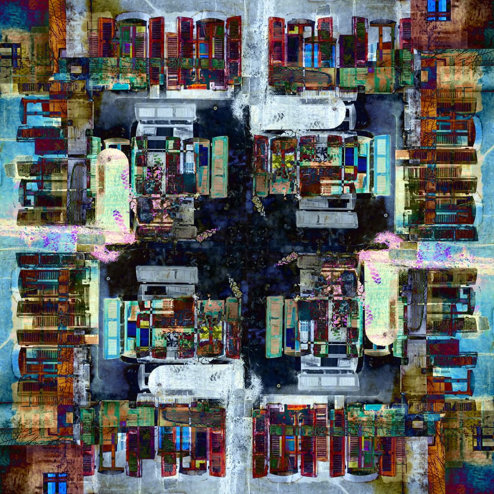 Colorful Urban Market by Igor Shrayer — canvas wall art
