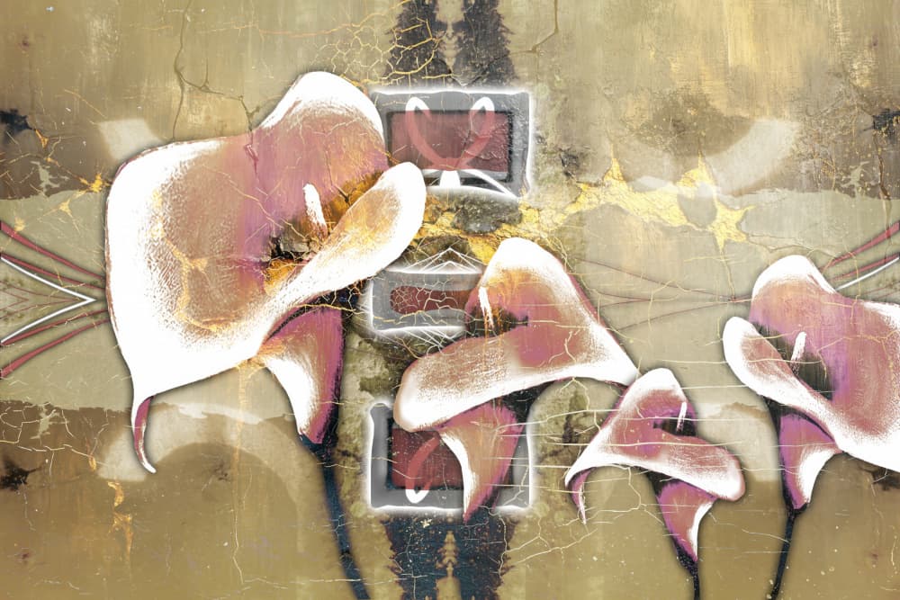 Abstract Calla Lilies by Rafal Kulik — canvas wall art