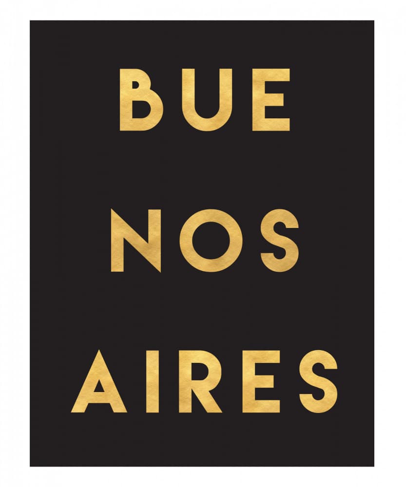 Golden Buenos Aires City by Emiliano Deificus — canvas wall art