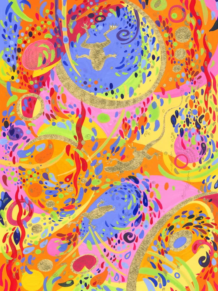 Amphibian Pool by Isabelle Brent — canvas wall art