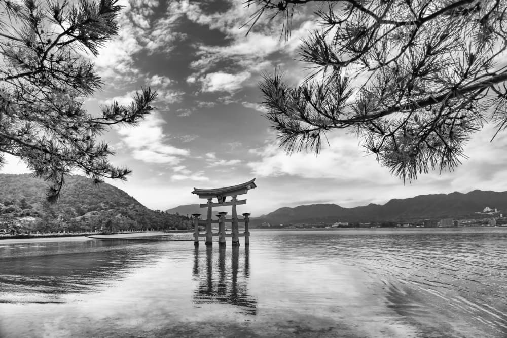 Miyajima Torii Gate by Melanie Viola — canvas wall art