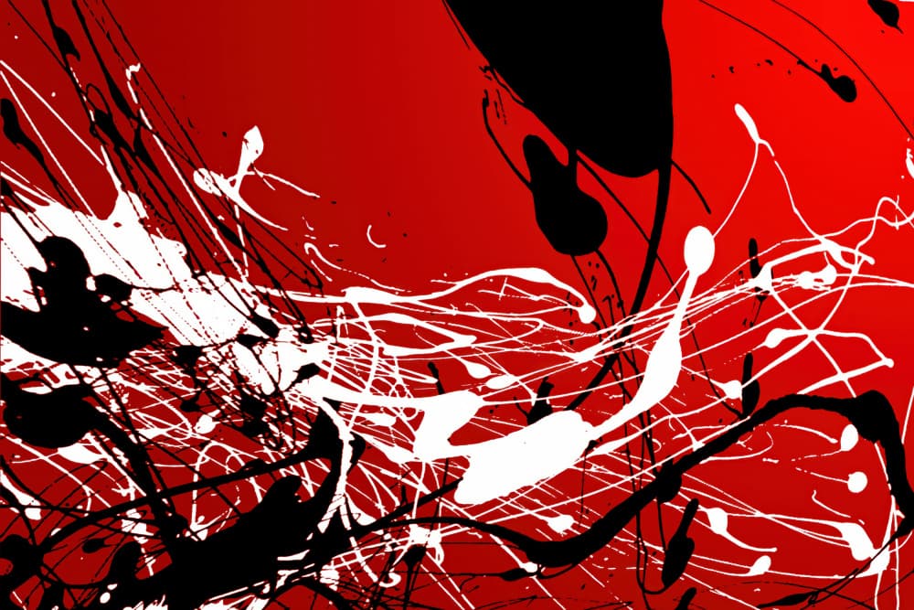 Bold Splatter Abstract by Rafal Kulik — canvas wall art