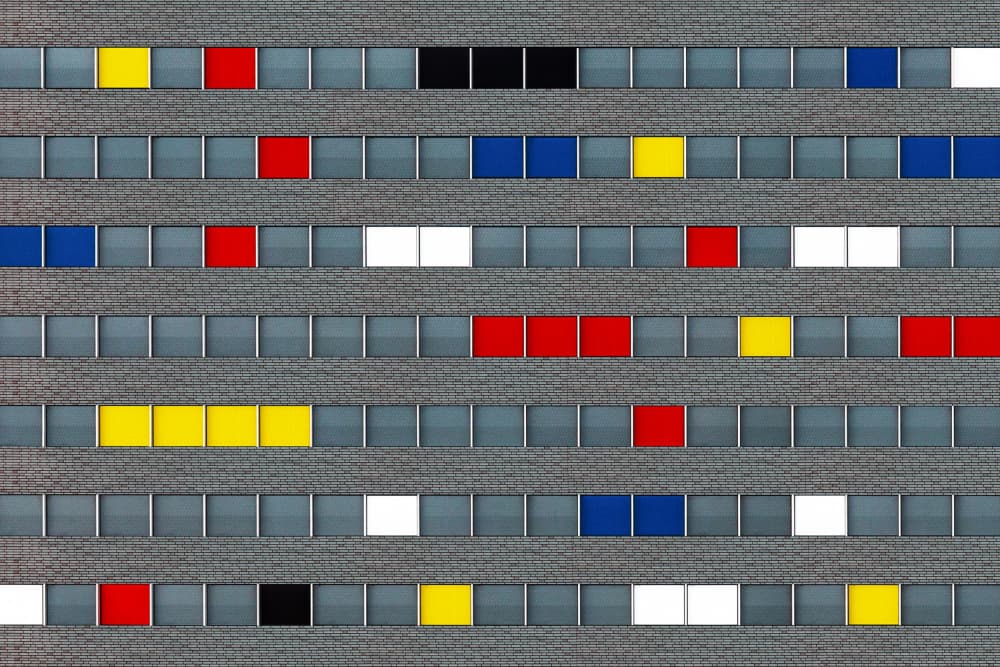 Urban Color Blocks by Theo Luycx — canvas wall art