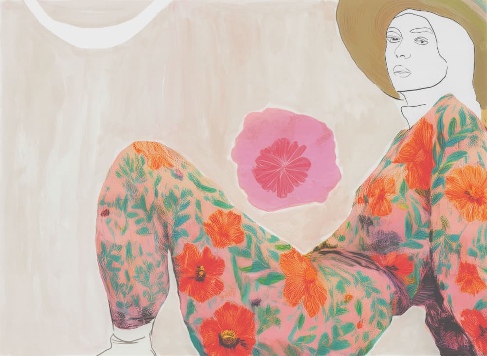 Bohemian Floral Style by Beate Tubach — canvas wall art
