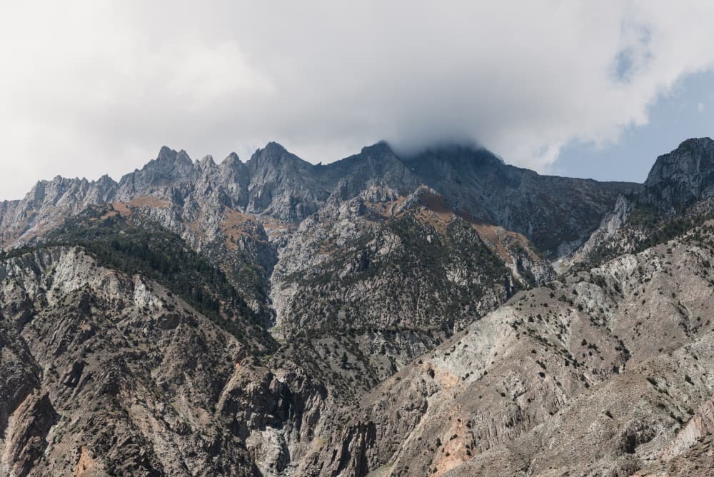 Cloudy Mountain Landscape by Photolovers — canvas wall art