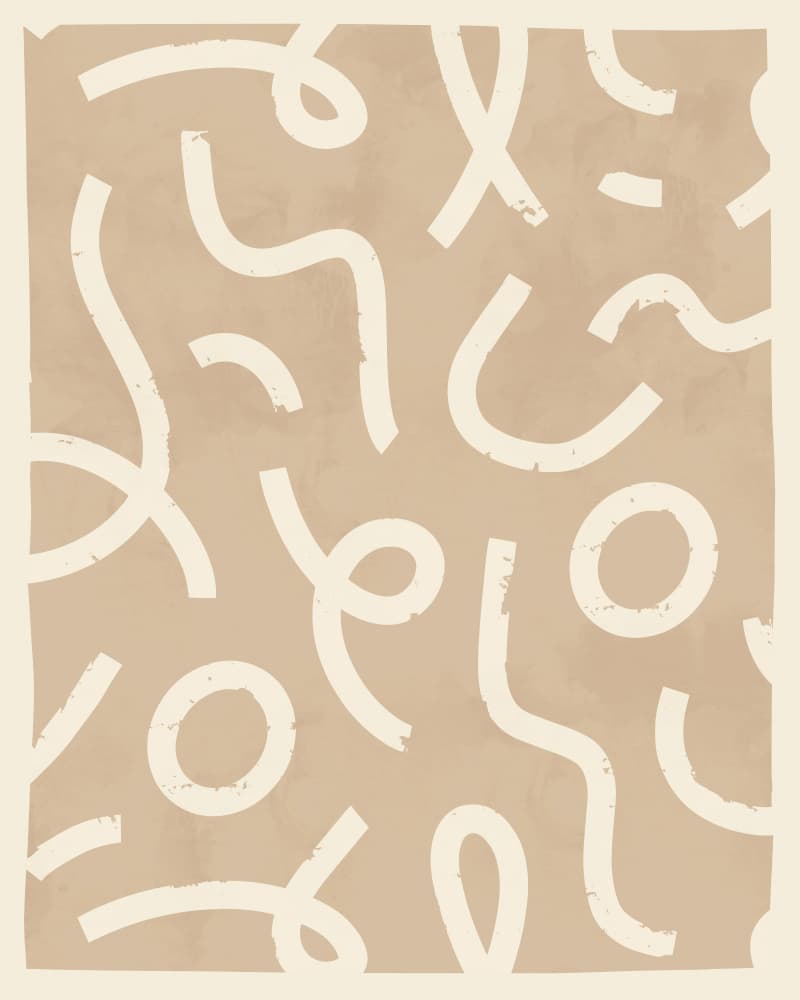 Neutral Organic Shapes by Uma Gokhale — canvas wall art