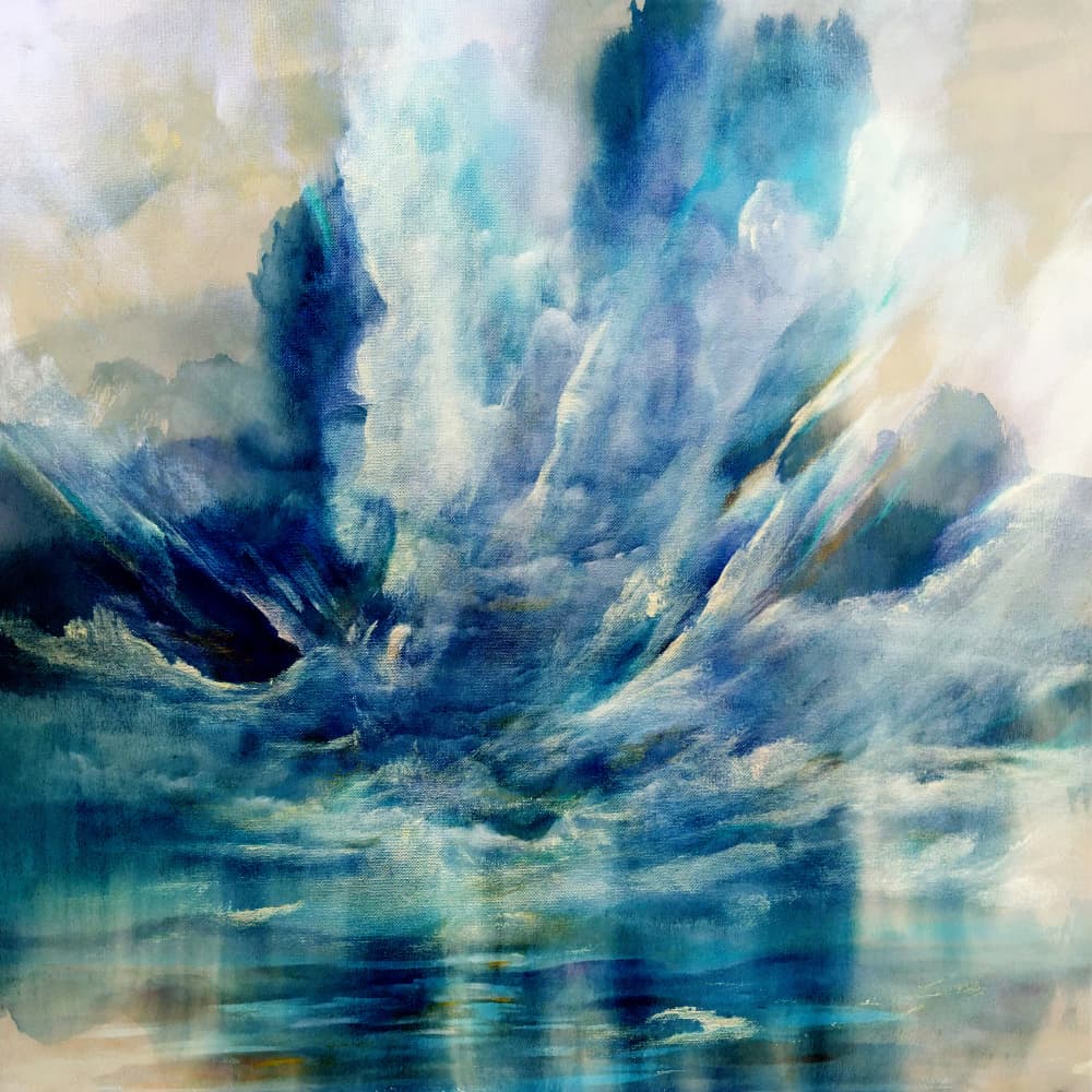 Deep Blue Ocean Storm by Cesare Bellassai Art — canvas wall art