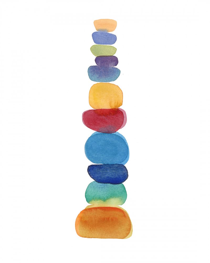 Color Tower by Louise van Terheijden — canvas wall art
