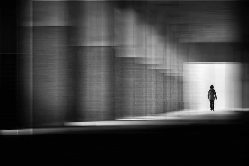 Walking Into Light by MingLun Tsai (蔡明倫) — canvas wall art