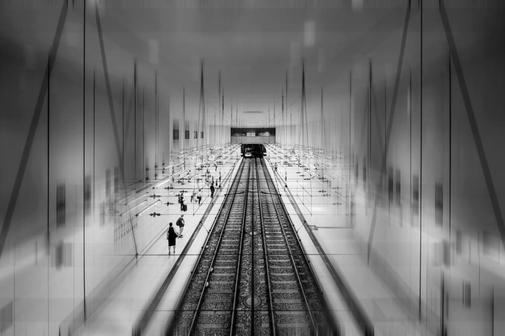 Urban Subway Movement by Eiji Yamamoto — canvas wall art