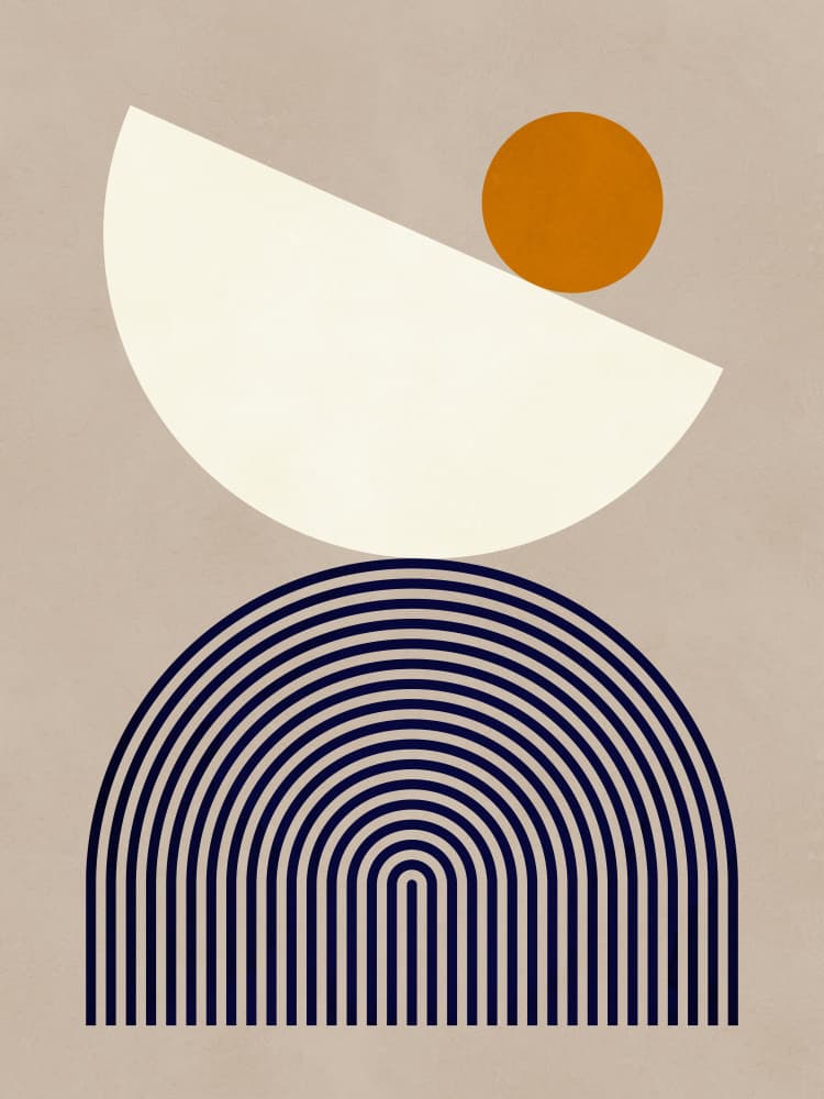 Geometric Balance by Vitor Costa — canvas wall art