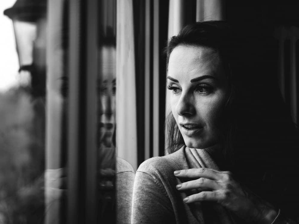 Pensive Woman At Window by Eiji Yamamoto — canvas wall art