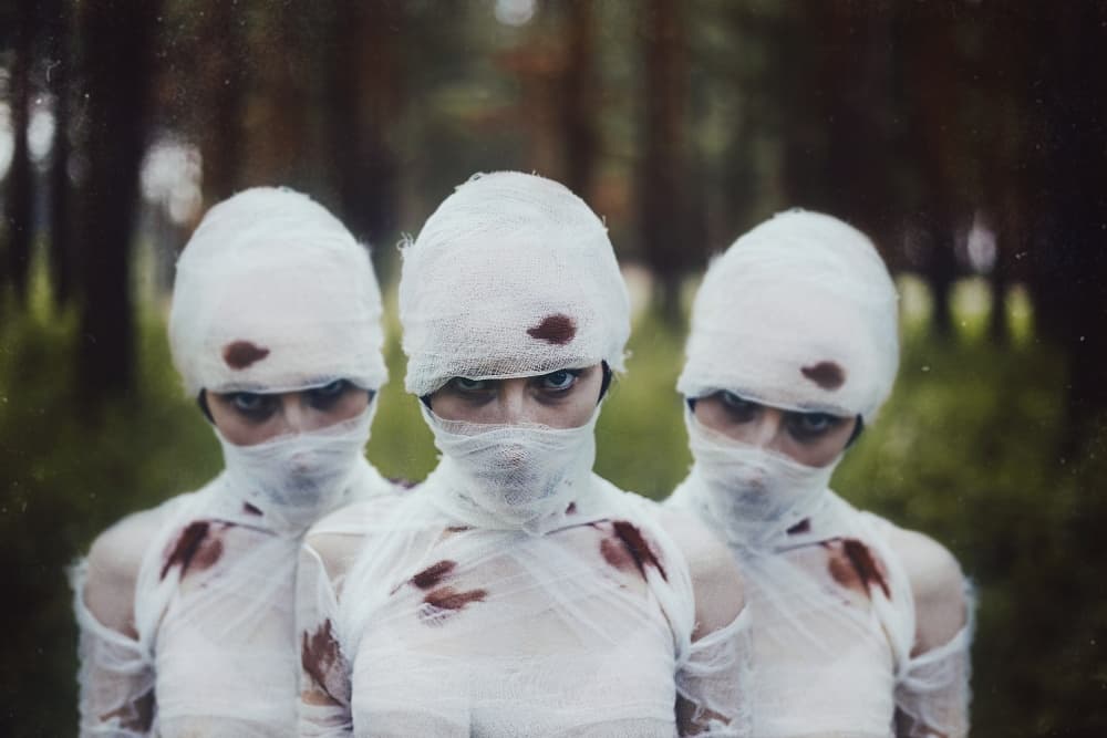 Gothic Forest Mummies by Tatiana Koshutina — canvas wall art