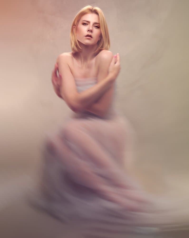 Ethereal Blonde Woman by Nina Vidmar — canvas wall art