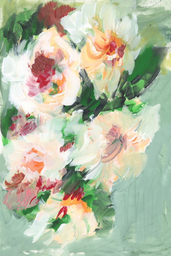 Abstract Floral Bouquet by cartissi — canvas wall art