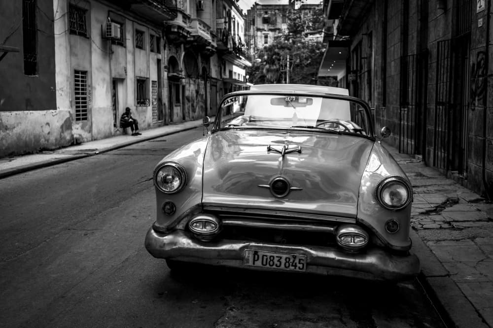 Old Havana Street Car by Koji Morishige — canvas wall art
